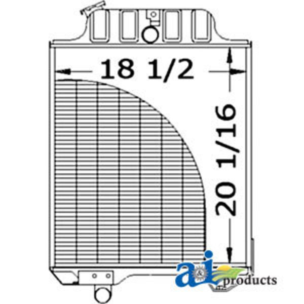 A & I Products Radiator 33.5" x24.25" x7.5" A-AR38551